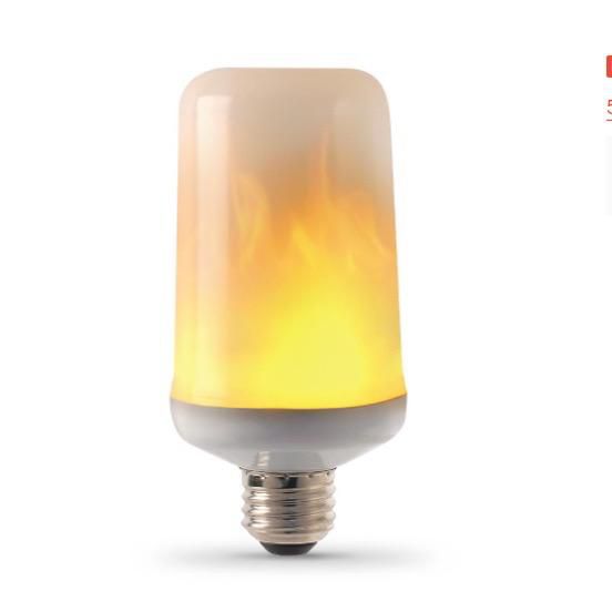 Lampada Led E27 9w Efeito Chama Fogo Tocha Flame Bivolt - foto 2