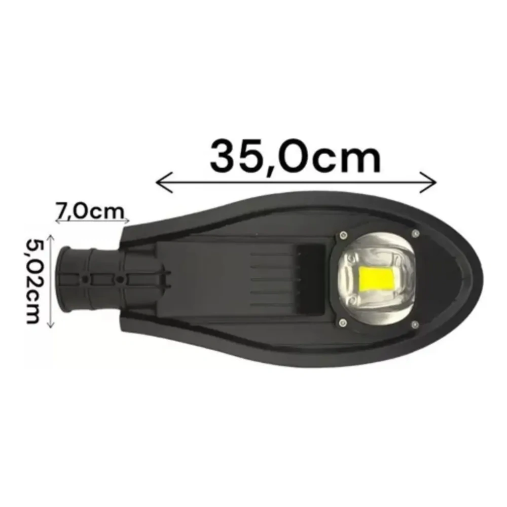 Luminaria Publica Cob 50w Branco Quente E Bf Para Praca Rua - foto 2