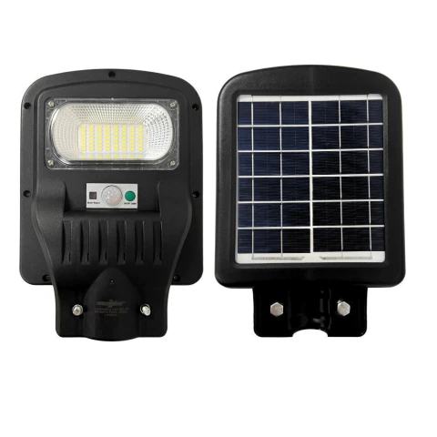 Luminária Solar 50w Holofote Poste Público Led Refletor Fotocélula