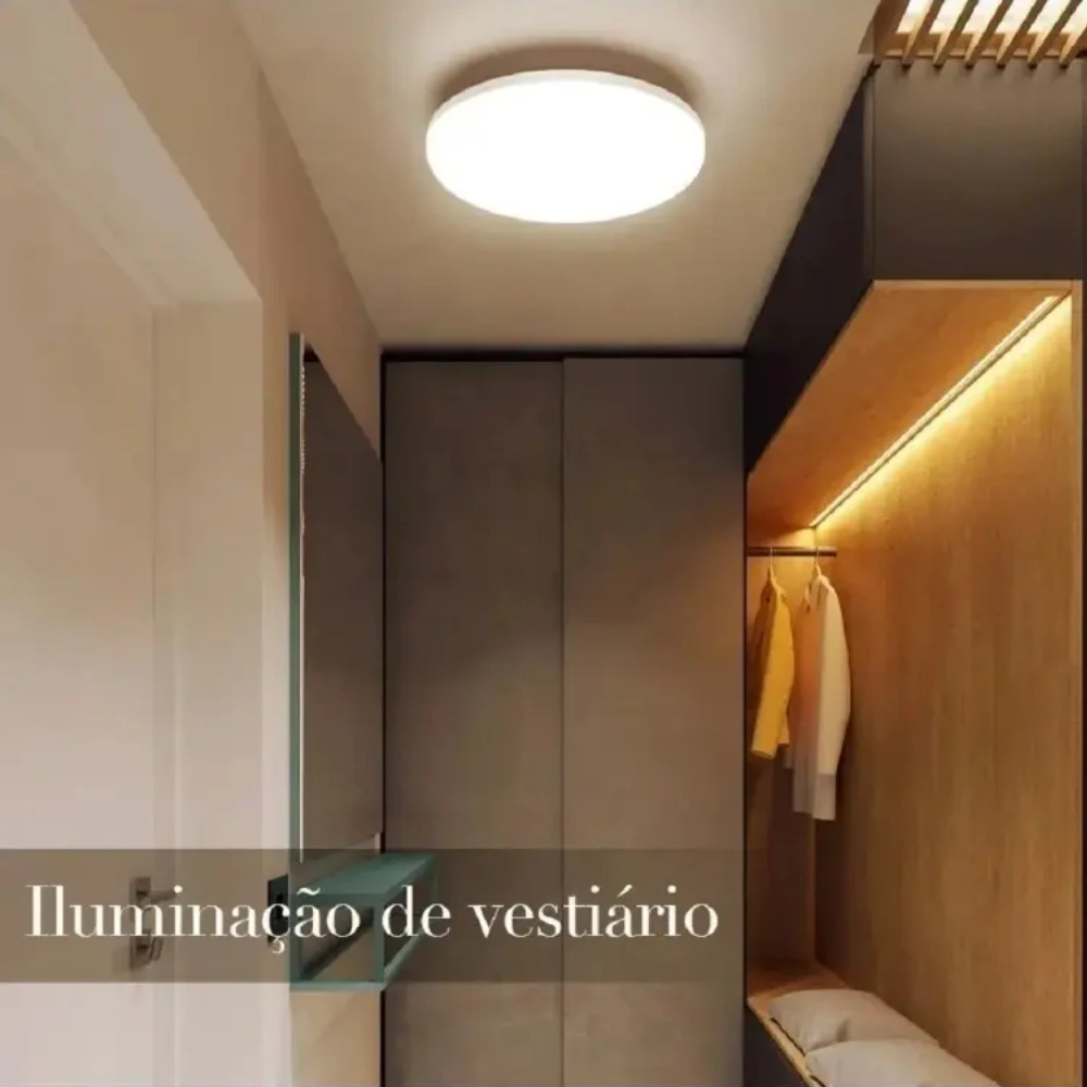Plafon Led 36w Redondo Embutir Sobrepor Borda Infinita Bf - foto 3
