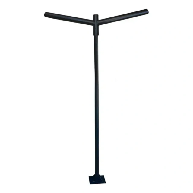 Poste Aco 4 Metros Com 2 Publica Led 100w Completo