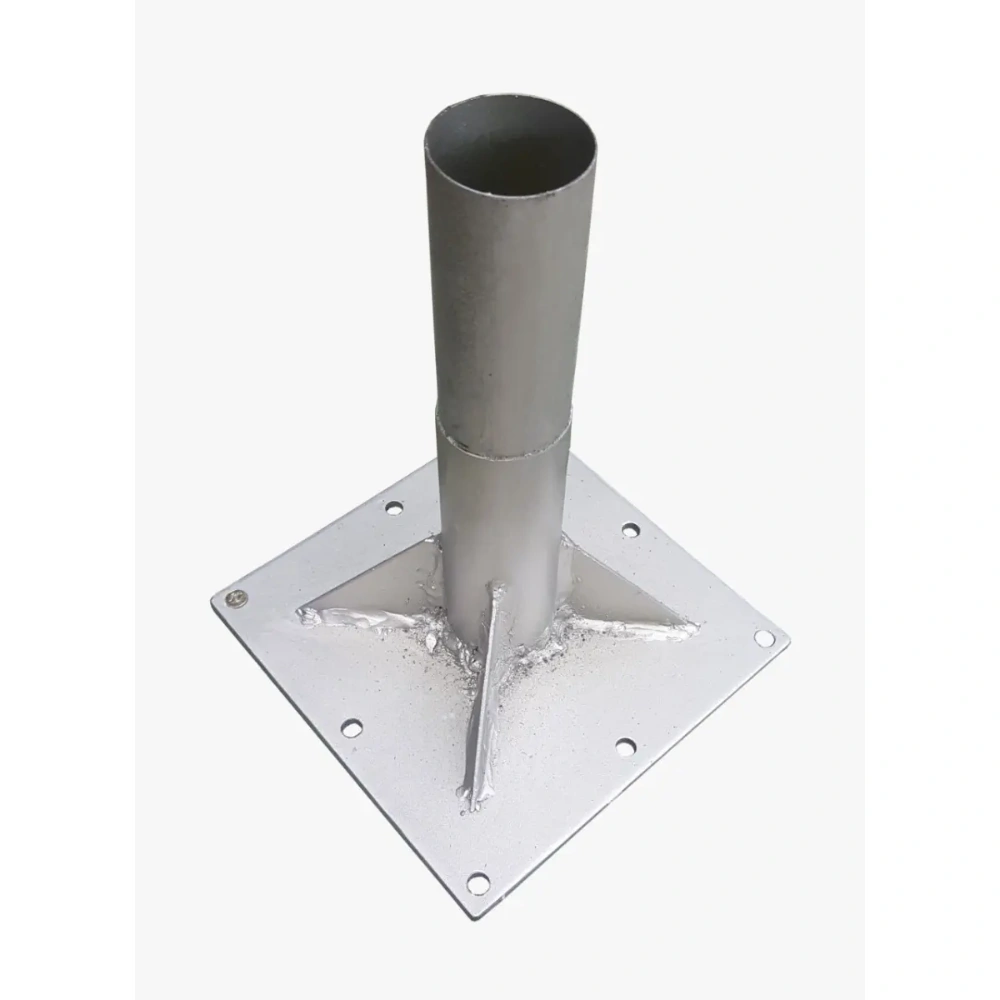 Poste De Aco 4 Metros Para Luminaria Publica Extensivel Modular Prata - foto 3