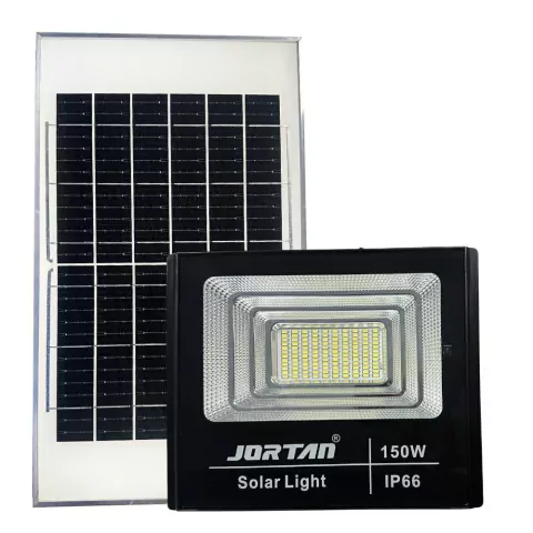 Refletor Solar 150w LED + Placa Solar SMD Holofote